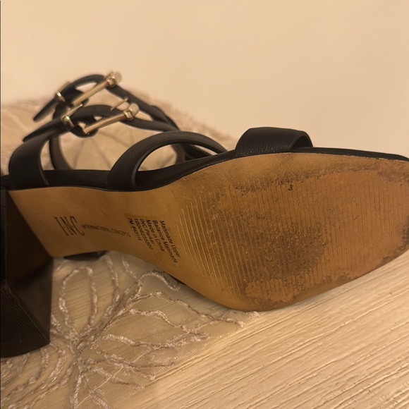 INC International Concepts Black  block Heels - Picture 10 of 12